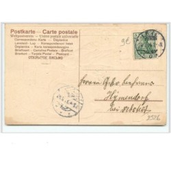 n°2526 - Carte Gaufrée - Fröhliche Weihnachten - Fillette à coté d'une diligence