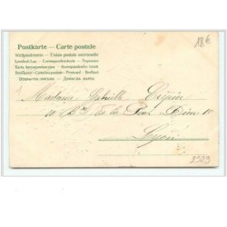 n°2529 - Carte légèrement Gaufrée - Joyeux Noël - Père Noël livrant les cadeaux dans une voiture
