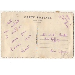 n°253 - Carte Brodée - Roses avec rabat
