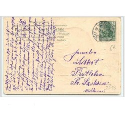 n°2533 - Carte  Gaufrée - Prosit Neujahr - Sac de pièces de monnaie