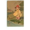 n°11946 - Fillette pêchant - Meissner serie 1904