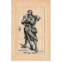 n°25403 - Carte Tissée Soie...