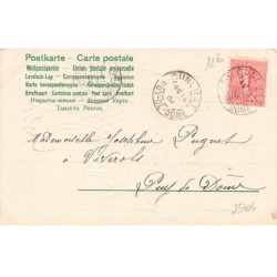 n°25406 - Carte Gaufrée - Art Nouveau - Jeune femme assise