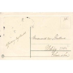 n°25414 - Carte Gaufrée - Joyeuses Pâques - Poussins habillés rangeant des oeufs, un téléphonant