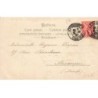 n°25422 - Carte Gaufrée - Bonne Année 1902 - Angelots, Soleil et Lune Humanisés