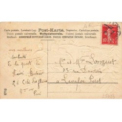 n°25423 - Carte Gaufrée - Bonne Année - Train (état)