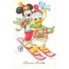 n°25426 - Bonne Année - Mickey et Donald sur des skis