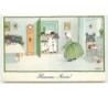 n°11955 - MM Vienne n°1235 - Pauli Ebner  Heureuse Année - Enfants habillés en Pierrot apportant des fleurs