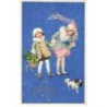 n°25432  - Nouvel An - M. Flatscher - Jeunes Filles par temps de Neige