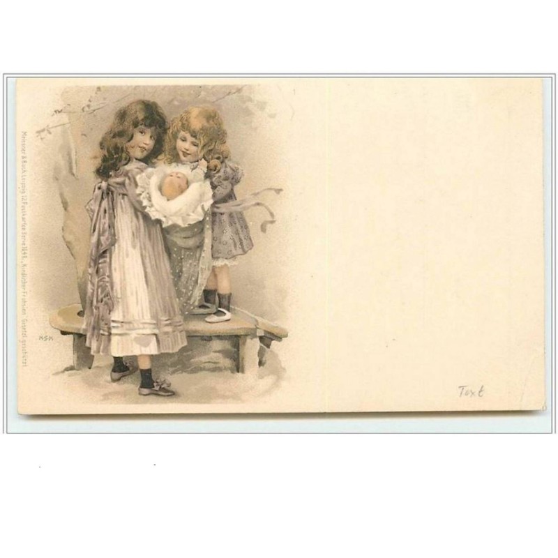 n°2569 - MSM style Kirchner - Fillettes avec un bébé
