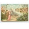 n°2599 - Carte Gaufrée - Départ d'un train