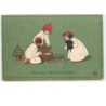 n°11959 - MM Vienne n°469 - Pauli Ebner  Die beften Weihnarhtsgrüss - Enfants ouvrant un panier
