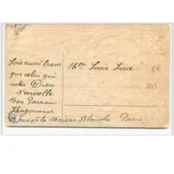 n°2645 - Carte Gaufrée - Jésus et anges