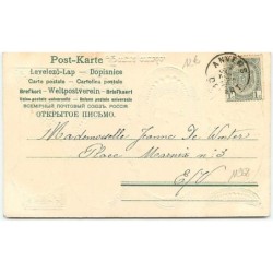 n°11968 - Carte Gaufrée - Bonne Année 1905 - Portraits d'enfants