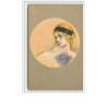 n°2714 - Zandrino - Femme bandeau noir dans un médaillon