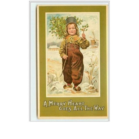 n°2870 - A Merry Heart goes all the Way - Hollandais avec du houx