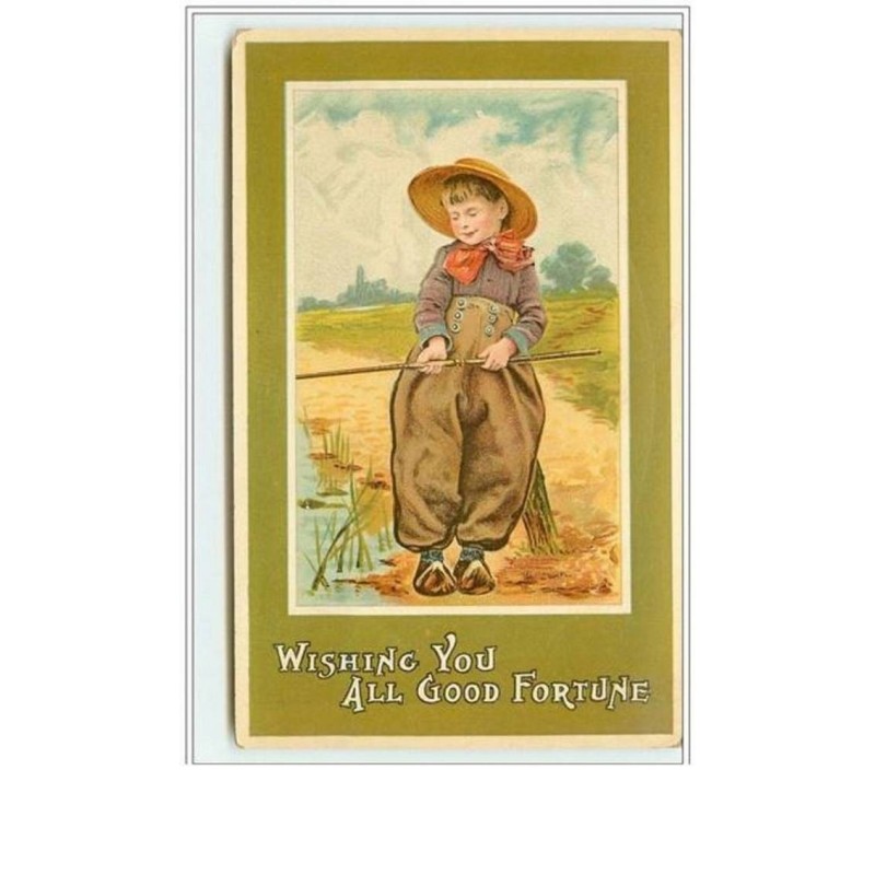 n°2871 - Wishing you all Good Fortune - Hollandais pêcheur