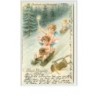n°2879 - Prosit Neujahr - Angelots sur une luge
