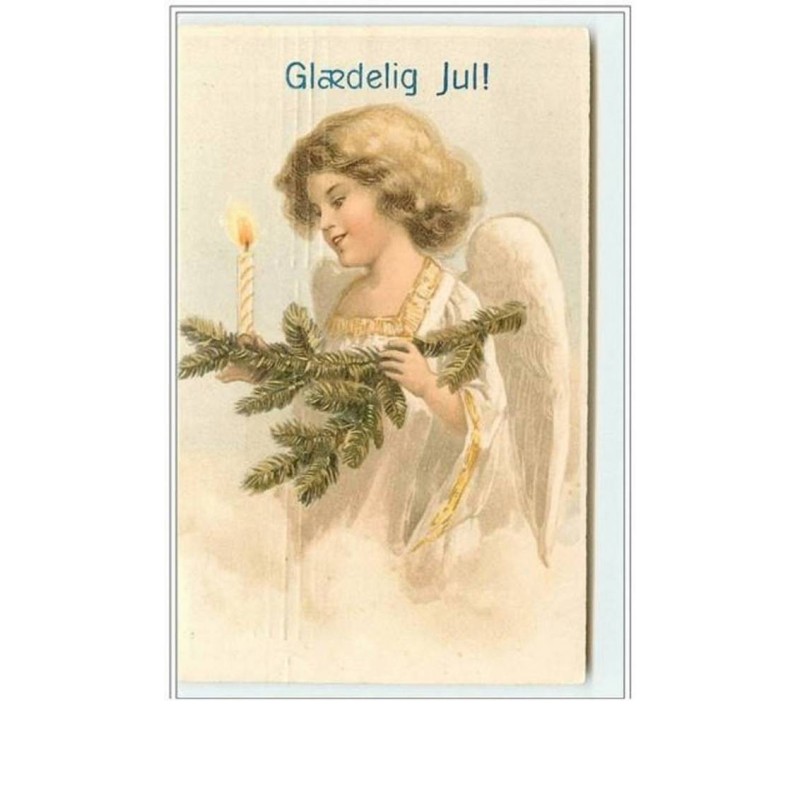 n°2894 - Glaedelig Jul - Ange avec une bougie