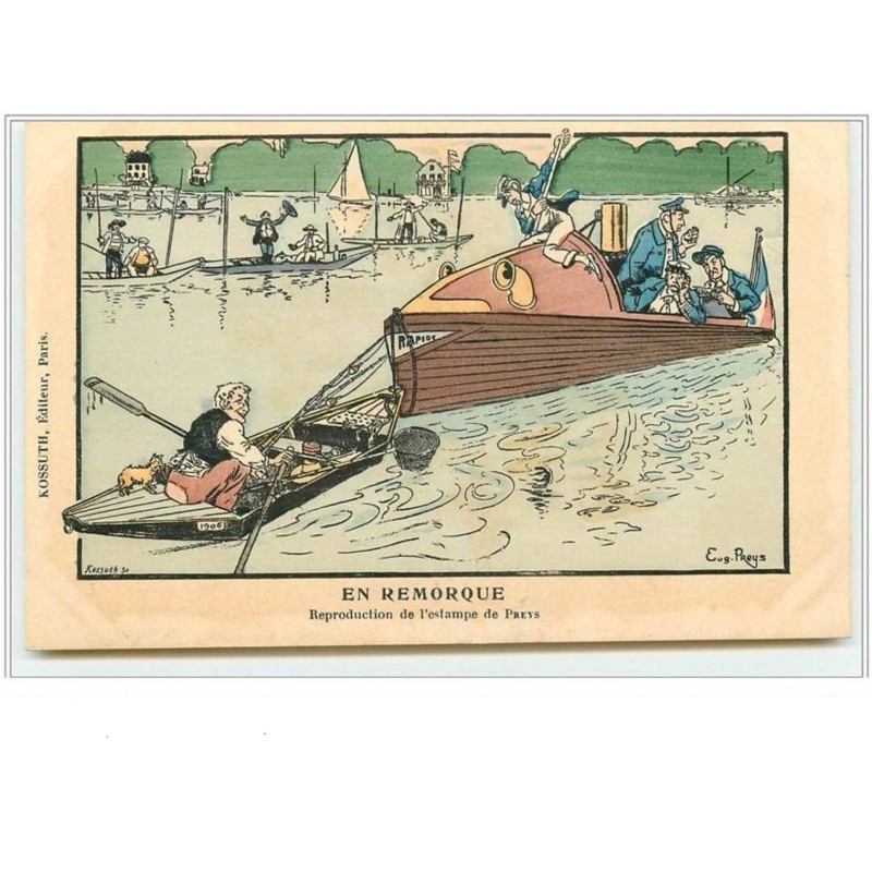 n°290 - Eug. Preys - En remorque  d'un bateau poisson