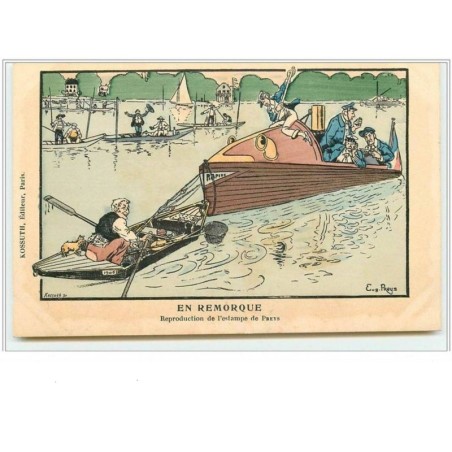 n°290 - Eug. Preys - En remorque  d'un bateau poisson