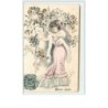 n°2977 - Bonne Année - Angelots autour d'une femme