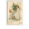 n°2979 - Fröhliche Weihnachten - Anges avec des poupées et un sapin