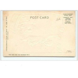 n°2994 - Carte Gaufrée - Angelots étendants les coeurs