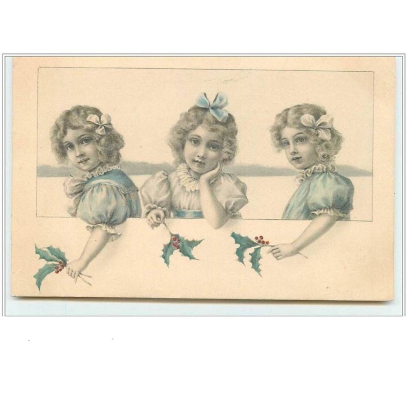 n°2995 - K. F. Editeurs - Fillettes et houx