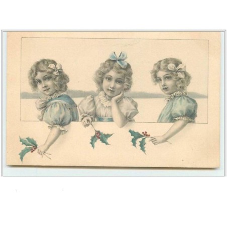 n°2995 - K. F. Editeurs - Fillettes et houx