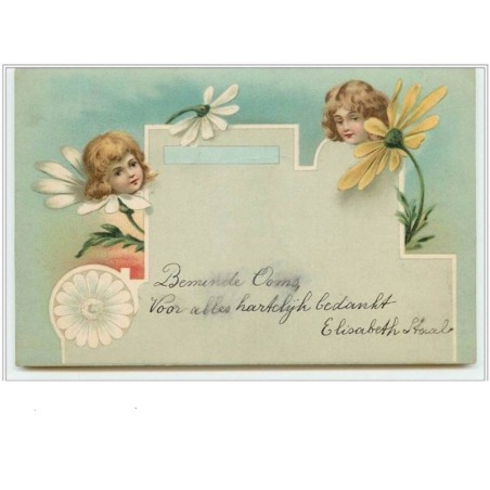n°2997 - Surréalisme - Visages d'enfants dans des fleurs