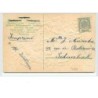 n°3040 - Carte Gaufrée - Joyeuses Pâques - Couple d'enfants dans un oeuf - fleurs violettes