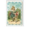 n°3049 - Fillette sur un cheval en bois