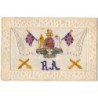 n°12001 - Carte Brodée - Drapeaux Anglais - RA