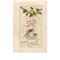n°12002 - Carte Brodée -...