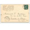 n°3195 - Carte Gaufree - Clapsaddle - Angelot sur une fleur blanche - Lapin avec des oeufs