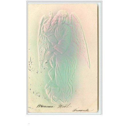 n°3199 - Carte  Gaufree - Ange Vert