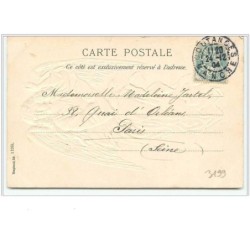 n°3199 - Carte  Gaufree - Ange Vert