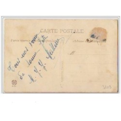 n°3203 - Carte Brodee avec rabat - Fleurs roses