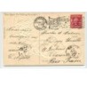 n°3244 - Carte Gaufree - Best Easter Wishes - Fillette avec une poule - brouette de muguet
