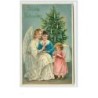 n°3279 - Frohliche Weihnachten - Ange avec des enfants au pied du sapin
