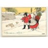 n°12008 - MM Vienne n°551 -  Pauli Ebner - Glückliches Neujahr - Enfants regardant des cochons courir