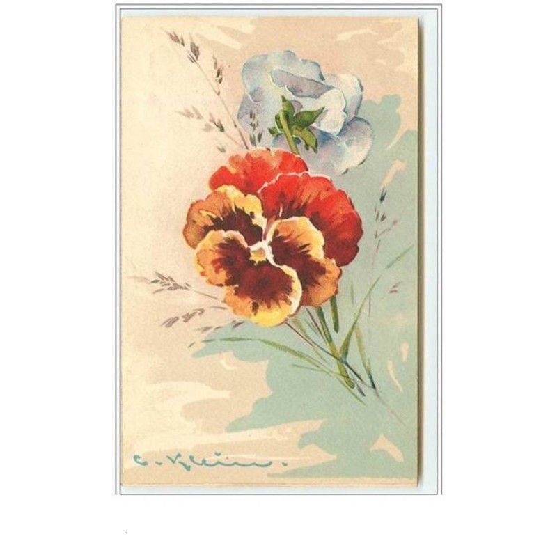 n°3310 - Catharina Klein - Pensee jaune orangee