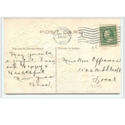 n°3335 - Carte Gaufree - Santa Claus - May the sunshine