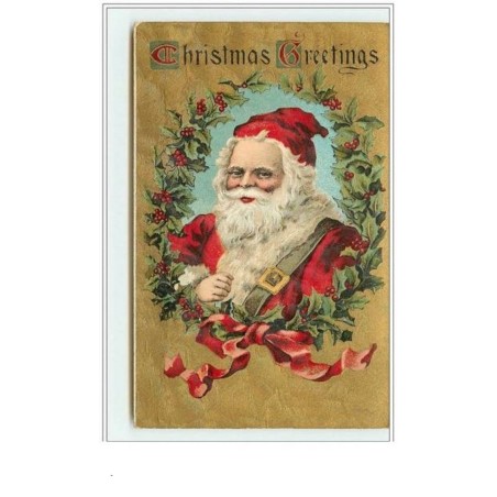 n°3336 - Carte Gaufree - Santa Claus - Christmas Greetings