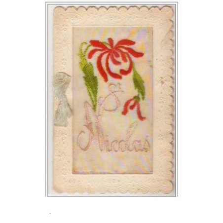 n°3452 - Carte Brodee - Saint Nicolas - Livret
