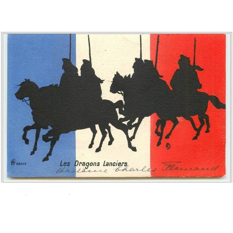 n°3464 - France - Silhouettes - Les Dragons Lanciers