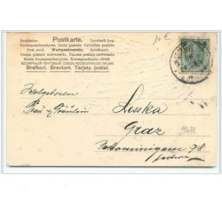 n°3478 - Carte Gaufree - Frohliche Weihnachten - Ange devant un sapin