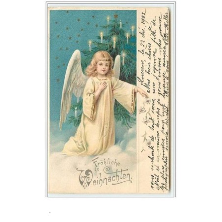 n°3481 - Frohliche Weihnachten - Ange et sapin