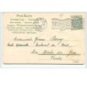n°3485 - Carte Gaufree - Bonne Annee - Fillettes ramassant des fleurs